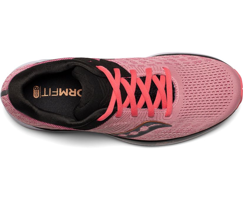 Women's Saucony Guide 14 Running Shoes Rose / Black | Singapore 148KORI